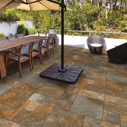 Lake Copper Porcelain Paving 21.6 SQM - The Landscape Factory