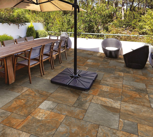 Lake Copper Porcelain Paving 21.6 SQM - The Landscape Factory