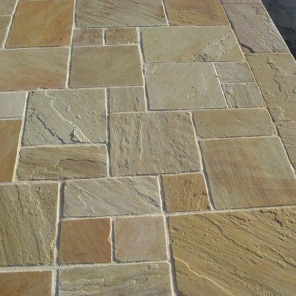 Mint Fossil - Heritage Tumbled Natural Paving - The Landscape Factory