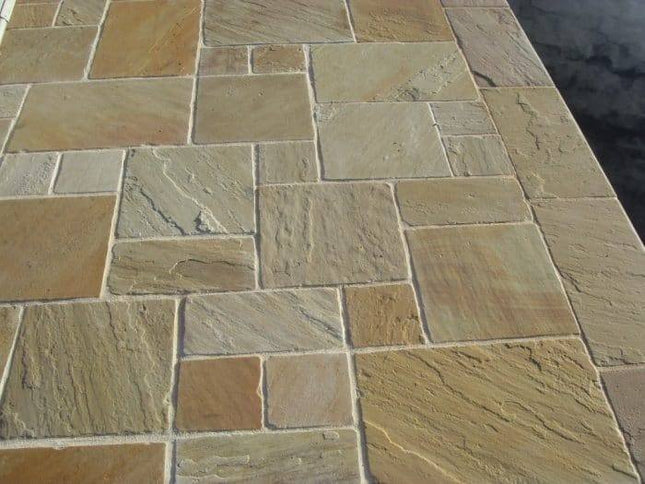 Mint Fossil - Heritage Tumbled Natural Paving - The Landscape Factory