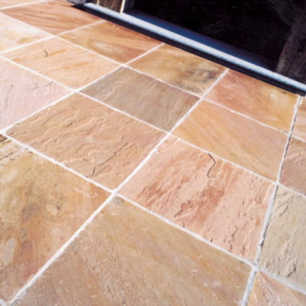 Modak Rose - Natural Indian Sandstone Paving - Patio Packs - Calibrated - 19.35 SQM Coverage - The Landscape Factory