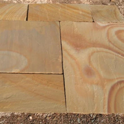 Ripon Buff Indian Sandstone Paving - Patio Pack - Calibrated - 19.5 SQM Coverage - The Landscape Factory